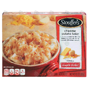 Stouffer's Simple Dishes cheddar potato bake; russet potatoes in 10-oz