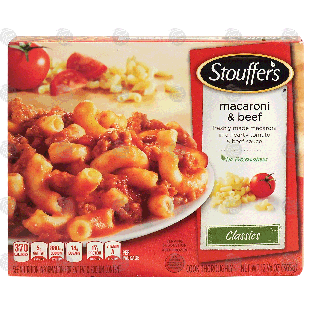 Stouffer's Classics macaroni & beef; freshly made macaroni in12.875-oz