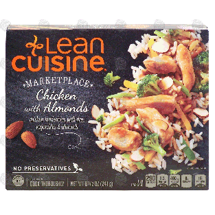 Stouffer's Lean Cuisine marketplace; chicken with almonds, with 8.5-oz