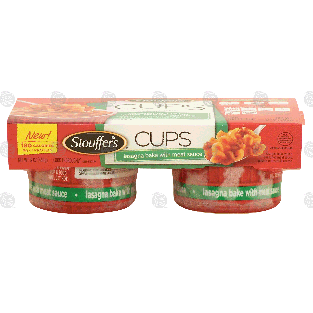 Stouffer's Cups lasagna bake with meat sauce & mozzarella cheese;12-oz
