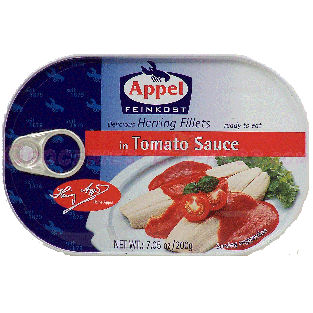 Appel Feinkost delicious herring fillets in tomato sauce ready t7.05oz