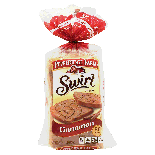 Pepperidge Farm Swirl cinnamon bread, sliced 16oz