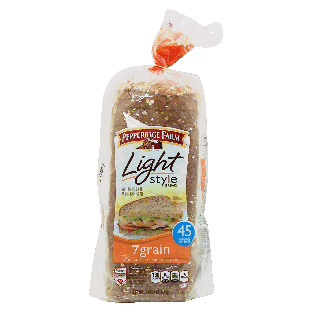 Pepperidge Farm Light Style 7 grain sliced bread loaf 16oz