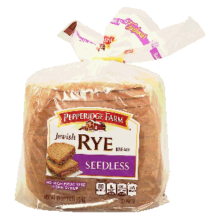 Pepperidge Farm  jewish rye sliced bread loaf, seedless 16oz