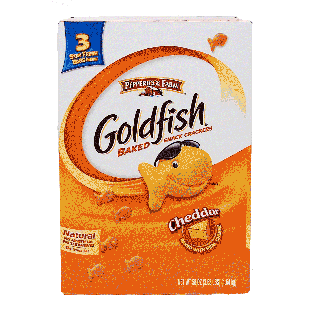 Pepperidge Farm Goldfish cheddar baked snack crackers, 3 stay fre58-oz