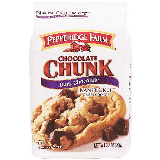 Pepperidge Farm Chocolate Chunk dark chocolate, Nantucket crispy 7.2oz