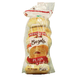 Pepperidge Farm Bagels plain pre-sliced bagels, 6-count 21oz