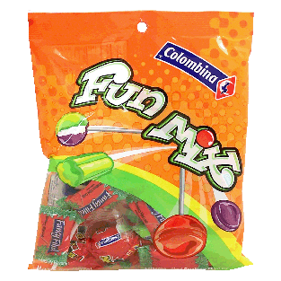 Colombina Fun Mix lollipops, liquid filled chewy candies, bubble gu8oz