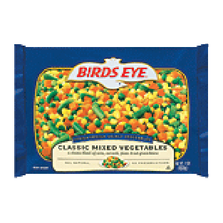 Birds Eye  classic mixed vegetables; corn, carrots, peas & cut gre1-lb