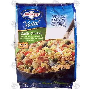 Birds Eye Voila! garlic chicken; pasta in a garlic sauce and chic21-oz