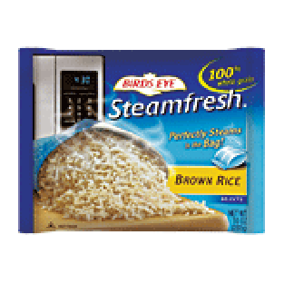 Birds Eye Steamfresh whole grain brown rice, cooks in bag 10-oz