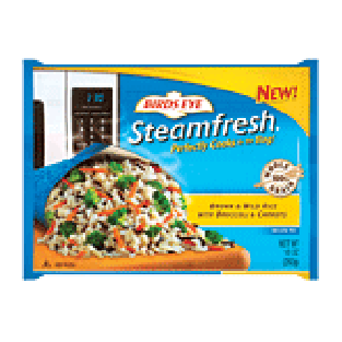 Birds Eye Steamfresh brown & wild rice with broccoli & carrots 10-oz