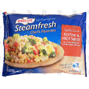 Birds Eye Steamfresh chef's favorites; lightly sauced rotini & ve12-oz