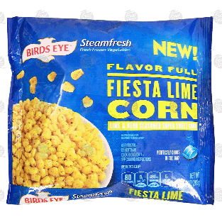 Birds Eye Steamfresh fiesta lime corn; lime & herb seasoned super10-oz