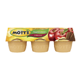 Mott's Apple Sauce Cinnamon 4 Oz 6pk