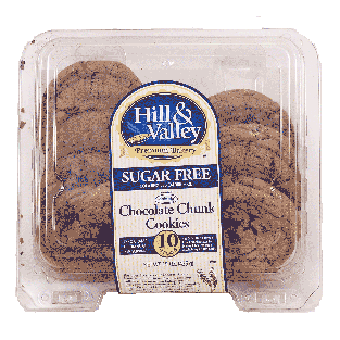 Hill & Valley  sugar free chocolate chunk cookies, 12-count 15oz