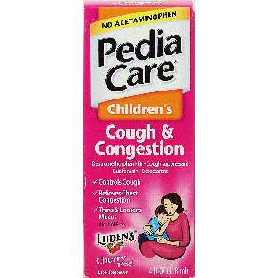 Pedia Care Children's cough & congestion, no acetaminophen, dext 4fl oz