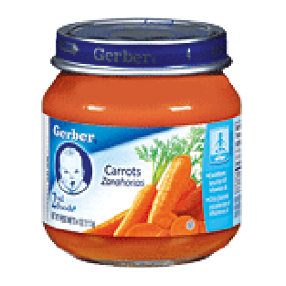 Gerber 2nd Foods Baby Food Carrots   4oz