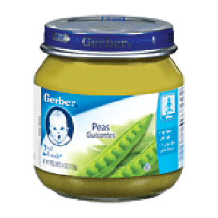 Gerber 2nd Foods Baby Food Peas   4oz