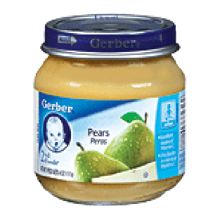 Gerber 2nd Foods Baby Food Pears   4oz