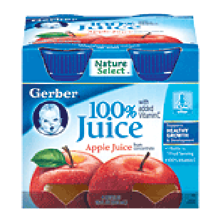 Gerber Juices  Apple 4 Oz 4pk