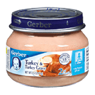 Gerber 2nd Foods Baby Foods  Turkey & Turkey Gravy  2.5oz