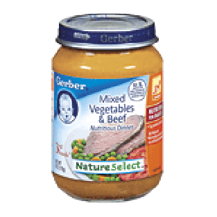 Gerber 3rd Foods Baby Foods  Vegetable Beef Dinner 6oz