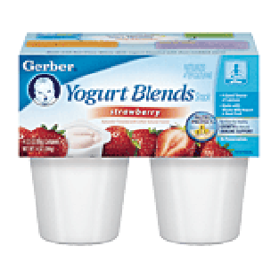 Gerber Yogurt Blends simply strawberry 4pk