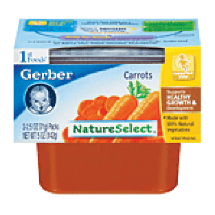 Gerber 1st Foods Carrots, 2 2.5-ounce packs 5oz