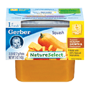 Gerber 1st Foods Baby Foods  Squash 2.5 Oz 2pk