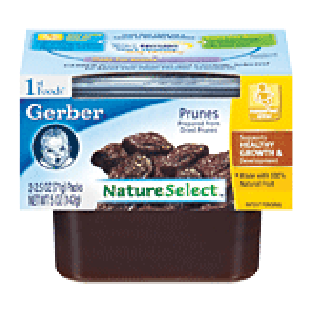 Gerber 1st Foods Baby Foods  baby food Prunes 2.5 Oz 2pk