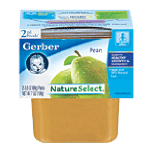 Gerber 2nd Foods Baby Foods  Pears 3.5 Oz 2pk