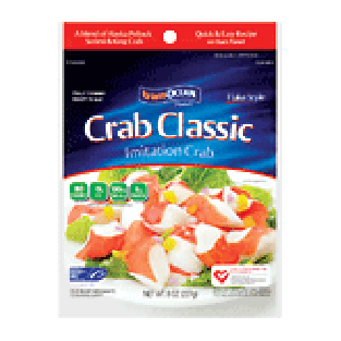 Transocean Crab Classic flake style imitation crab, blend of alaska8oz