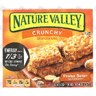 Nature Valley  peanut butter crunchy granola bars 8.9oz
