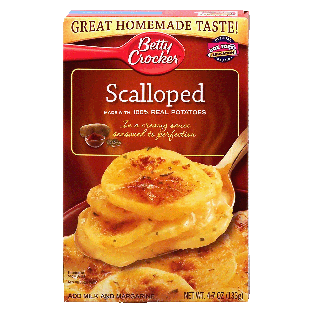 Betty Crocker  scalloped 100% real potatoes 4.7oz