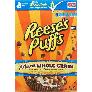 General Mills Reese's Puffs Hershey's Cocoa & Reese's peanut butte13oz