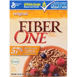 General Mills Fiber One bran cereal, original 16.2oz