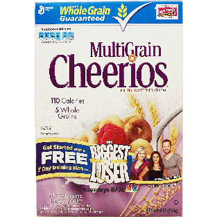 General Mills Cheerios MultiGrain; lightly sweetened cereal 9oz