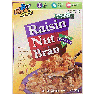 General Mills Raisin Nut Bran delicious nut-covered raisins, sli17.1oz