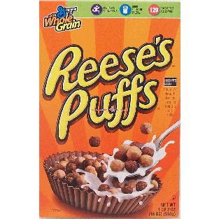 General Mills Reese's Puffs Hershey's Cocoa & Reese's peanut butte18oz