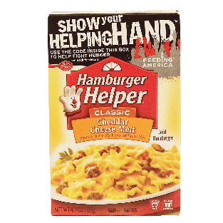 Betty Crocker Hamburger Helper cheddar cheese melt: pasta & natur4.7oz