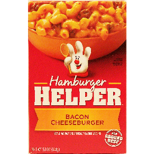 Betty Crocker Hamburger Helper bacon cheeseburger: pasta & natura5.1oz