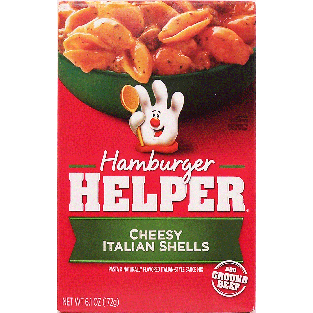 Betty Crocker Hamburger Helper italian cheesy italian shells, pas6.1oz