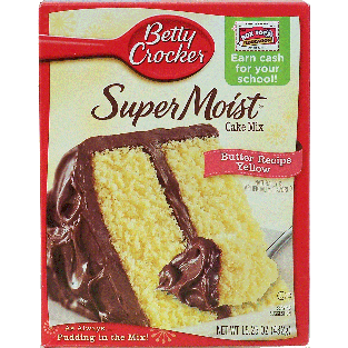 Betty Crocker Super Moist butter recipe yellow cake mix 15.25oz
