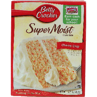 Betty Crocker Super Moist cherry chip cake mix 15.25oz