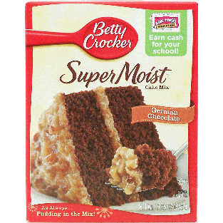Betty Crocker Super Moist german chocolate cake mix 15.25oz