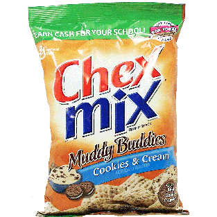 Chex Mix Muddy Buddies cookies & cream flavored snack mix 10.5oz