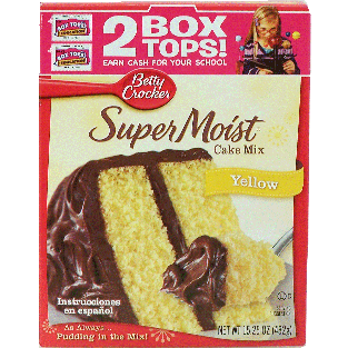 Betty Crocker Super Moist yellow cake mix 15.25oz