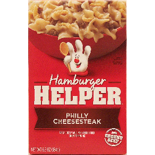 Betty Crocker Hamburger Helper philly cheesesteak: pasta, cheesy 6.5oz