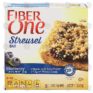 Fiber One Streusel Bar blueberry 5ct